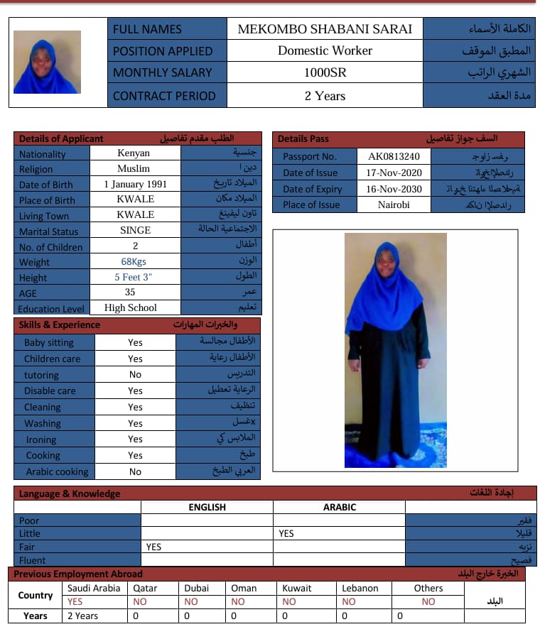 استقدام كينيا